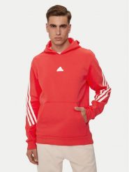 Adidas Bluza Future Icons 3-Stripes IR9229 Pomarańczowy Regular Fit. Brązowe bluzy bez kaptura męskie Adidas, m, z bawełny. Za 329.99 zł.