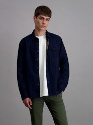 Pioneer Koszula dżinsowa w kolorze granatowym rozmiar: XL. Niebieskie koszule męskie Pioneer, xl, bez wzorów, z bawełny, bez kołnierzyka, bez ramiączek. Za 119.95 zł.