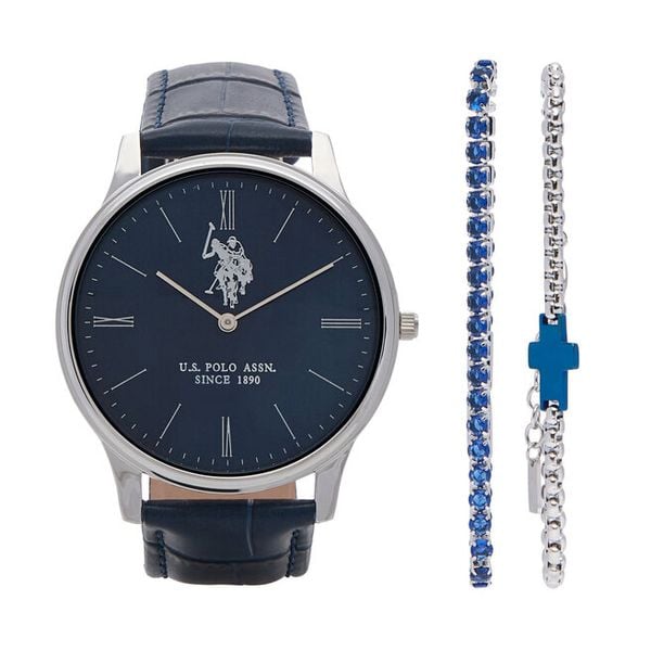 Zestaw zegarek i bransoletka U.S. Polo Assn. Niebieskie bransoletki damskie U.S. Polo Assn. Za 549.99 zł.
