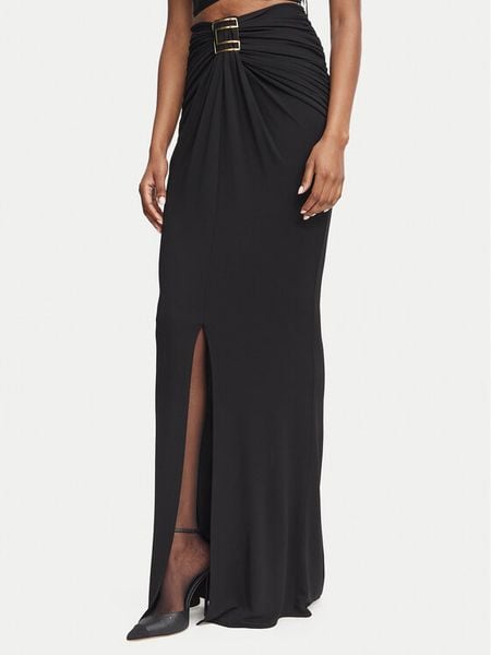 Elisabetta Franchi Spódnica maxi GO-251-67E2-V450 Czarny Slim Fit. Czarne spódniczki damskie Elisabetta Franchi, bez wzorów, z wiskozy, maxi. Za 1,929.00 zł.