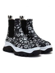 Goby Sztyblety w kolorze czarno-białym rozmiar: 37. Białe botki damskie Goby, sportowe, bez obcasa, bez zapięcia. Za 347.99 zł.