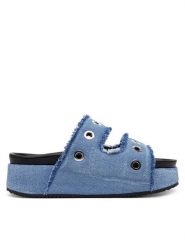 Inuikii Klapki Jeans Studos 70103-150 506 Granatowy. Niebieskie klapki damskie Inuikii, bez wzorów, z jeansu, bez obcasa. Za 1,189.00 zł.