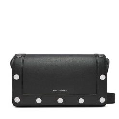 Torebka KARL LAGERFELD. Czarne listonoszki damskie Karl Lagerfeld, bez wzorów, bez dodatków. Za 879.99 zł.
