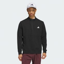 Bluza Ultimate365 Tour Quarter-Zip. Niebieskie bluzy bez kaptura męskie Adidas, l, z materiału. Za 529.00 zł.