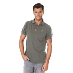 Koszulka polo męska AULP RINGO bawełniana oddychająca klasyczny krój komfortowa. Zielone koszulki polo męskie Aulp, l, bez wzorów, z bawełny, bez ramiączek. Za 129.99 zł.