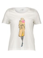 Vero Moda Koszulka w kolorze białym rozmiar: M. Białe bluzki damskie Vero Moda, m, bez wzorów, z bawełny, bez kołnierzyka. Za 62.03 zł.