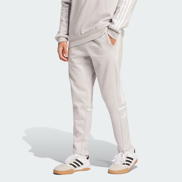 Spodnie dresowe Squadra 25. Białe spodnie dresowe męskie Adidas, bez wzorów, z dresówki. Za 239.00 zł.