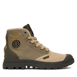 Trapery Palladium. Zielone buty zimowe męskie Palladium, bez zapięcia. Za 469.99 zł.