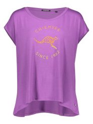 Chiemsee Koszulka sportowa w kolorze fioletowym rozmiar: XS. Różowe bluzki sportowe damskie Chiemsee, xs, bez wzorów, bez ramiączek. Za 65.23 zł.