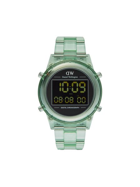 Daniel Wellington Zegarek DW00100769 Zielony. Zielone, cyfrowe zegarki męskie Daniel Wellington. Za 599.99 zł.