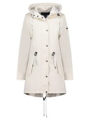 Geographical Norway Parka "Cumi" w kolorze białym rozmiar: S. Białe parki damskie Geographical Norway, s, z aplikacjami. Za 237.17 zł.