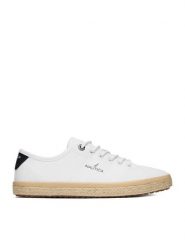 Nautica Espadryle CEO-85659 Biały. Białe espadryle damskie Nautica, bez wzorów, z materiału, bez obcasa. Za 149.99 zł.