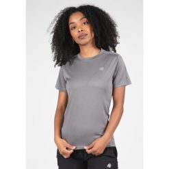 Mokena Koszulka - Szary. Szare bluzki damskie GORILLA WEAR, l, bez wzorów, bez ramiączek. Za 191.00 zł.