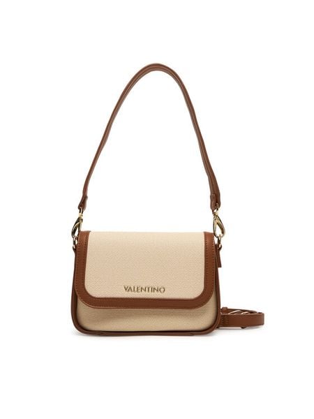 Valentino Torebka Atena Re VBS9PS09 Beżowy. Brązowe torebki klasyczne damskie Valentino, bez wzorów, z materiału, bez dodatków. Za 549.99 zł.