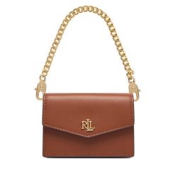 Torebka LAUREN RALPH LAUREN. Brązowe torebki klasyczne damskie Lauren Ralph Lauren, bez wzorów, bez dodatków. Za 579.99 zł.