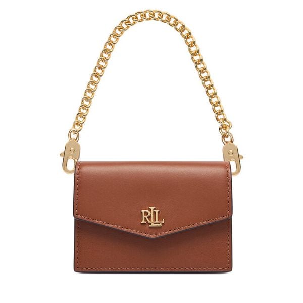 Torebka LAUREN RALPH LAUREN. Brązowe torebki klasyczne damskie Lauren Ralph Lauren, bez wzorów, bez dodatków. Za 579.99 zł.