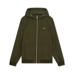 Kurtka Lyle & Scott Softshell. Zielone kurtki męskie LYLE AND SCOTT, m, bez wzorów, z polaru, eleganckie. Za 532.85 zł.