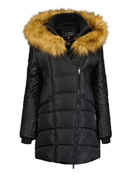 Canadian Peak Parka "Ausmoseak" w kolorze czarnym rozmiar: XL. Czarne parki damskie Canadian Peak, xl, bez wzorów. Za 339.99 zł.