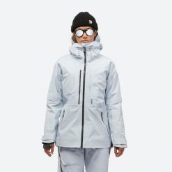 Kurtka narciarska damska Wedze FR900. Niebieskie kurtki damskie WED'ZE, xs, bez wzorów, z materiału, bez kaptura, narciarskie. Za 899.99 zł.