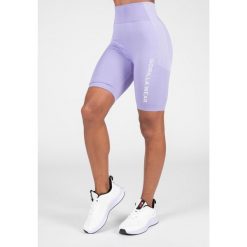 Selah Bezszwowe Cycling Szorty ilac. Fioletowe spodenki sportowe damskie GORILLA WEAR, bez wzorów, sportowe. Za 191.00 zł.