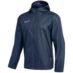 Kurtka sportowa męska Academy 25 Storm-FIT Rain Jacket. Niebieskie kurtki treningowe męskie Nike, m, bez wzorów, z poliesteru, do piłki nożnej. Za 269.99 zł.