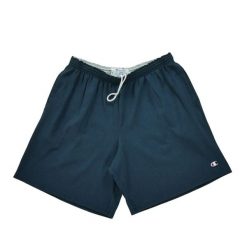 Męskie granatowe szorty. Niebieskie szorty męskie CHAMPION, bez wzorów, z materiału, eleganckie. Za 80.90 zł.