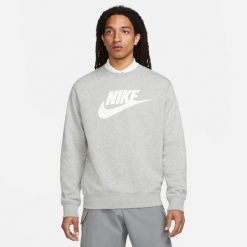 Bluza Club Graphic Rozmiar M Szary - DQ4912-063. Szare bluzy bez kaptura męskie Nike, m, z dzianiny. Za 199.99 zł.