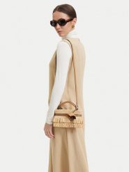 MICHAEL Michael Kors Torebka 32S6SQ1C0W Beżowy. Brązowe torebki klasyczne damskie MICHAEL Michael Kors, bez wzorów, ze skóry, bez dodatków. Za 901.99 zł.