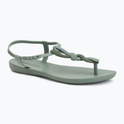 Sandały damskie Ipanema Class Daily. Zielone sandały damskie Ipanema, bez wzorów, z materiału, bez obcasa. Za 94.99 zł.