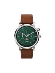 Timex Zegarek Marlin TW2W51000 Brązowy. Brązowe, analogowe zegarki męskie Timex. Za 709.99 zł.