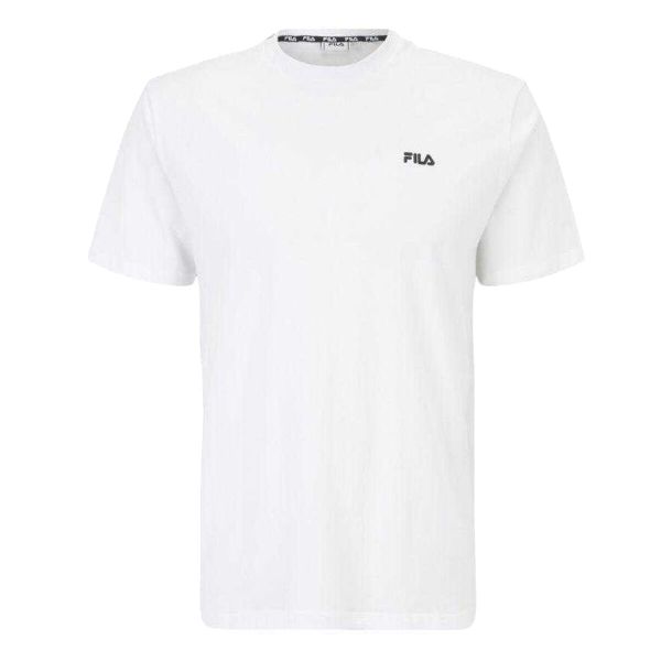 T-shirt Męski Berloz. Białe t-shirty męskie Fila, m, bez wzorów, z bawełny, bez kołnierzyka. Za 135.99 zł.
