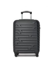 WITTCHEN Walizka kabinowa 56-3A-391-10 Czarny. Czarne walizki Wittchen, bez wzorów, z tworzywa sztucznego. Za 259.99 zł.