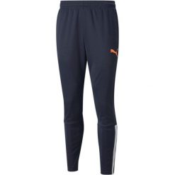 Spodnie Puma Teamliga Training Pants, Mężczyźni. Niebieskie spodnie dresowe męskie Puma, bez wzorów, z dresówki. Za 134.00 zł.