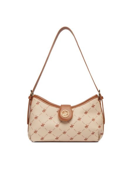 Beverly Hills Polo Club Torebka CEO-BHPC-L-015-09 Brązowy. Brązowe torebki klasyczne damskie Beverly Hills Polo Club, bez wzorów, z materiału, bez dodatków. Za 229.99 zł.