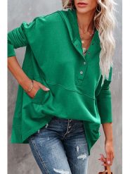 Milan Kiss Bluza w kolorze zielonym rozmiar: L. Zielone bluzy z kapturem damskie Milan Kiss, l. Za 153.71 zł.