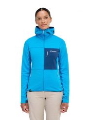 Berghaus Kurtka polarowa "Ridge" w kolorze niebieskim rozmiar: 40. Niebieskie kurtki damskie Berghaus, bez wzorów, z polaru, bez kaptura. Za 304.99 zł.