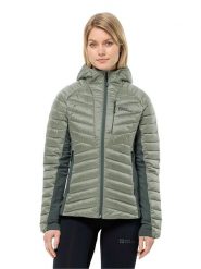 Jack Wolfskin Kurtka pikowana "Routeburn Pro" w kolorze zielonym rozmiar: XL. Zielone kurtki damskie Jack Wolfskin, xl, bez wzorów, bez kaptura. Za 417.28 zł.
