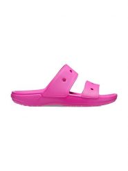 Crocs Klapki "Classic" w kolorze różowym rozmiar: 41/42. Różowe klapki damskie Crocs, bez wzorów, bez obcasa. Za 121.99 zł.