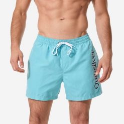 Spodenki surfingowe męskie Quiksilver Til Aqua krótkie 15". Niebieskie kąpielówki męskie Quiksilver, m, bez wzorów, z poliesteru. Za 179.99 zł.