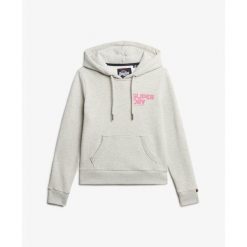 Damska bluza z kapturem w tęczowe paski Superdry. Szare bluzy z kapturem damskie Superdry. Za 334.85 zł.