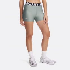 Spodenki damskie Under Armour HG Authentics. Zielone spodenki sportowe damskie Under Armour, bez wzorów, sportowe. Za 69.99 zł.