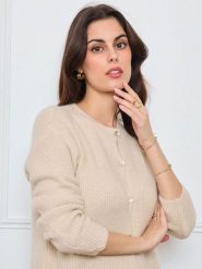 CXL by Christian Lacroix Kardigan w kolorze beżowym rozmiar: onesize. Brązowe kardigany damskie CXL by Christian Lacroix, bez wzorów. Za 173.99 zł.