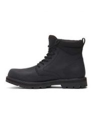 Timberland Skórzane botki "Britton road" w kolorze czarnym rozmiar: 44. Czarne buty zimowe męskie Timberland, z materiału, bez zapięcia. Za 507.51 zł.