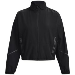Damska kurtka wodoodporna Under Armour Unstoppable. Czarne kurtki damskie Under Armour, l, bez wzorów, z materiału, bez kaptura. Za 598.00 zł.