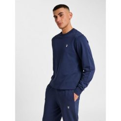 Bluza Hummel Pulse. Niebieskie bluzy bez kaptura męskie HUMMEL. Za 230.50 zł.