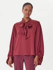 Rinascimento Bluzka CFC0126202003 Bordowy Loose Fit. Czerwone bluzki damskie RINASCIMENTO, xs, bez wzorów, z syntetyku, bez ramiączek. Za 309.99 zł.