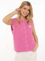 Zwillingsherz Kardigan w kolorze różowym rozmiar: L/XL. Różowe kardigany damskie Zwillingsherz, l, bez wzorów, z wełny. Za 161.34 zł.