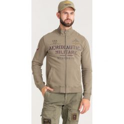 BLUZA Aeronautica Militare. Zielone bluzy bez kaptura męskie AERONAUTICA MILITARE, l, z bawełny. Za 569.00 zł.