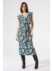 Garcia Sukienka w kolorze turkusowym rozmiar: L. Niebieskie sukienki damskie Garcia, na co dzień, l, bez wzorów, z tkaniny, bez kołnierzyka, bez ramiączek, midi, proste. Za 113.99 zł.