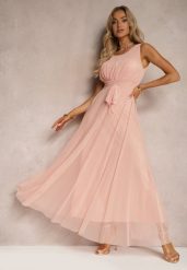 Różowa Koktajlowa Sukienka z Tiulowym Dołem Bez Rękawów Elastar. Czerwone sukienki damskie Renee, na wesele, m, bez wzorów, z tiulu, eleganckie, bez kołnierzyka, bez ramiączek, maxi. W wyprzedaży za 69.99 zł.